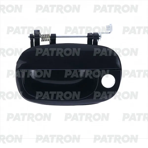 Ручка двери наружн передн лев Hyundai H1, Starex 98-07 (черн) PATRON P200207L