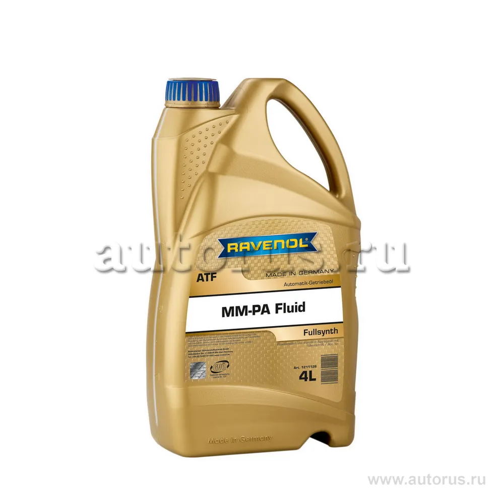 Трансмиссионное масло RAVENOL ATF MM-PA Fluid (4л) 1211126-004 (4014835771093)
