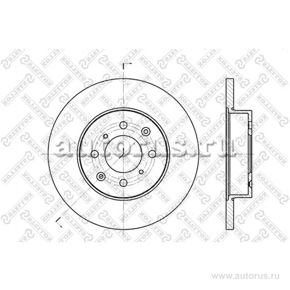 Диск тормозной передний ROVER 45/200/400 1.4-2.0D 95> STELLOX 60204012_SX