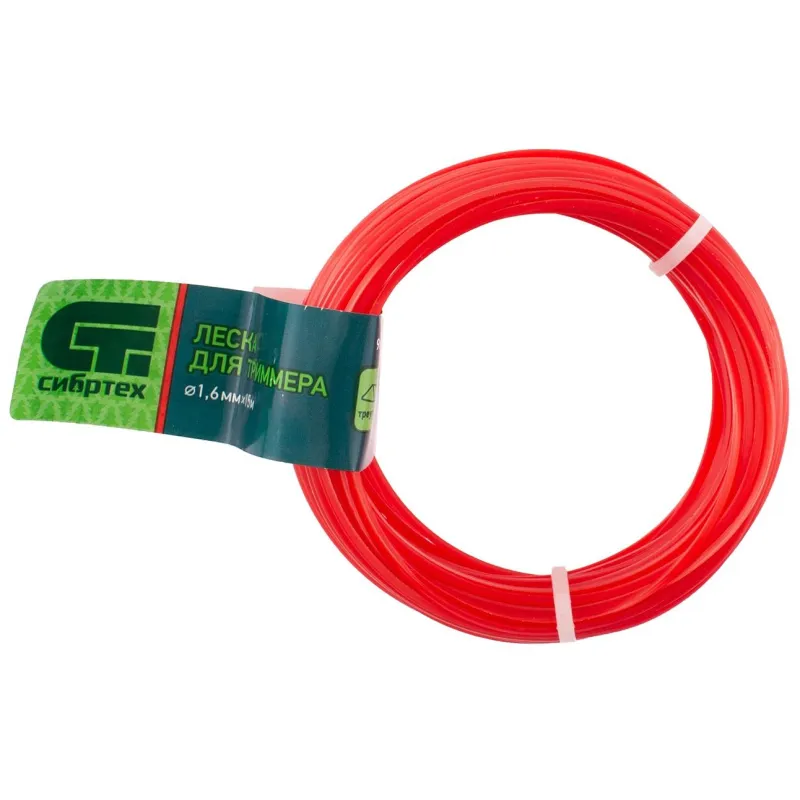 Леска для триммера треугольная, 1,6 мм х 15 м 961615 СИБРТЕХ 1361501