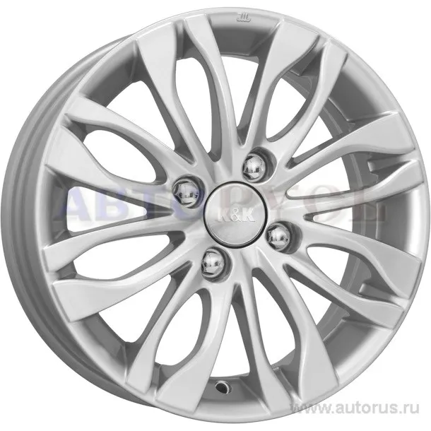 Диск литой R14 5.5J 4x108/65.1 ET16 КИК Канзаши блэк платинум 21498