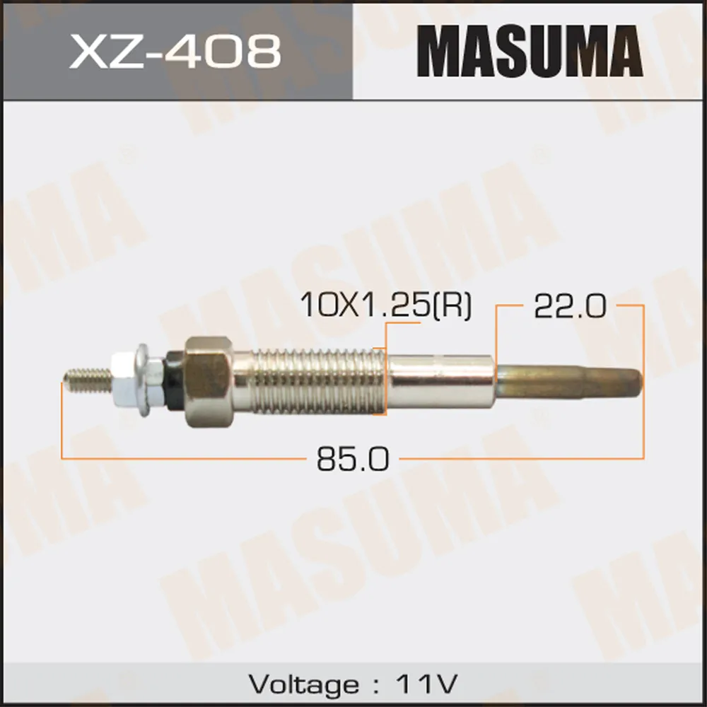 Свеча накаливания MAZDA CAPELLA MASUMA XZ-408