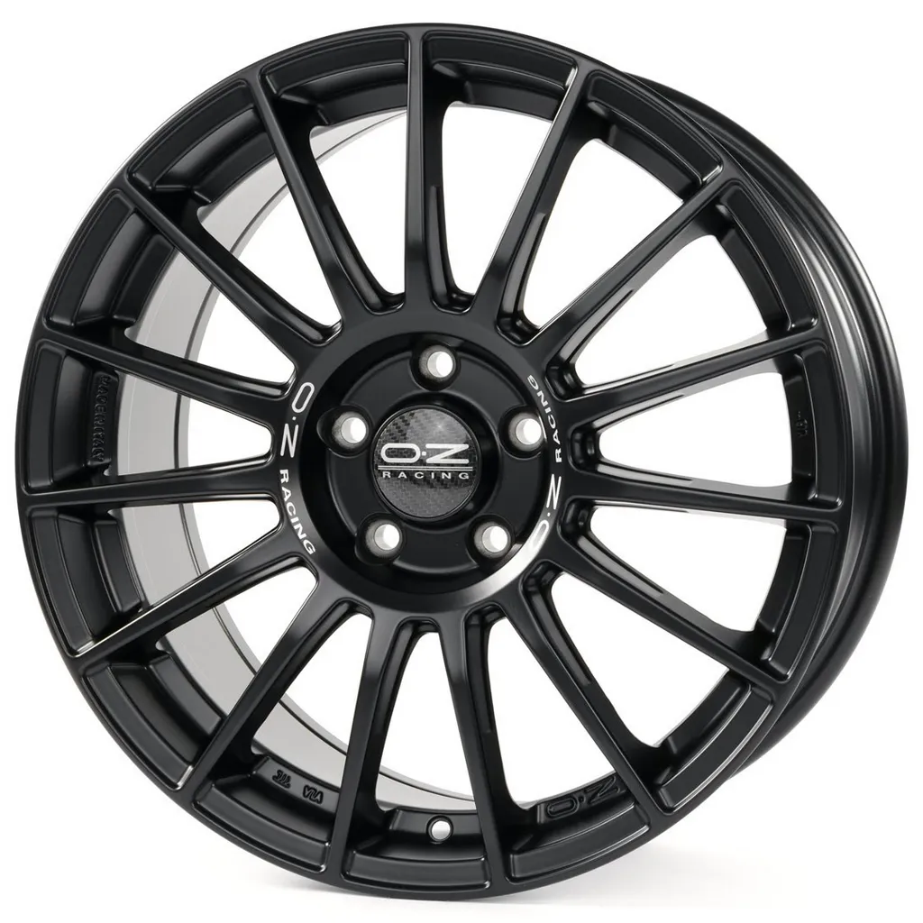 Диск литой R21 9.5J 5x130/71.56 ET55 OZ Superturismo Dakar Matt Black Silver Lettering W01919001R9
