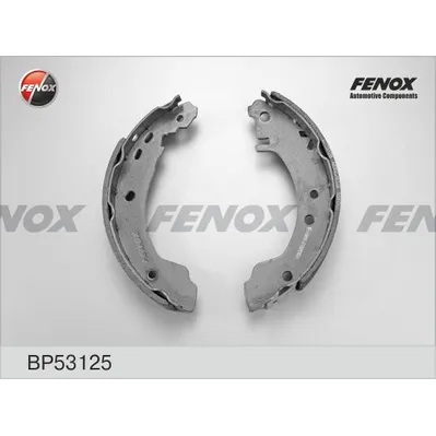 Колодки тормозные барабанные NISSAN, PRIMERA (-->03/02), 1.6 (P10 GA16DS) SALOO FENOX BP53125