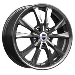 Диск литой R16 6.5J 5x114.3/67.1 ET45 КИК Спайдер Дарк платинум 73057