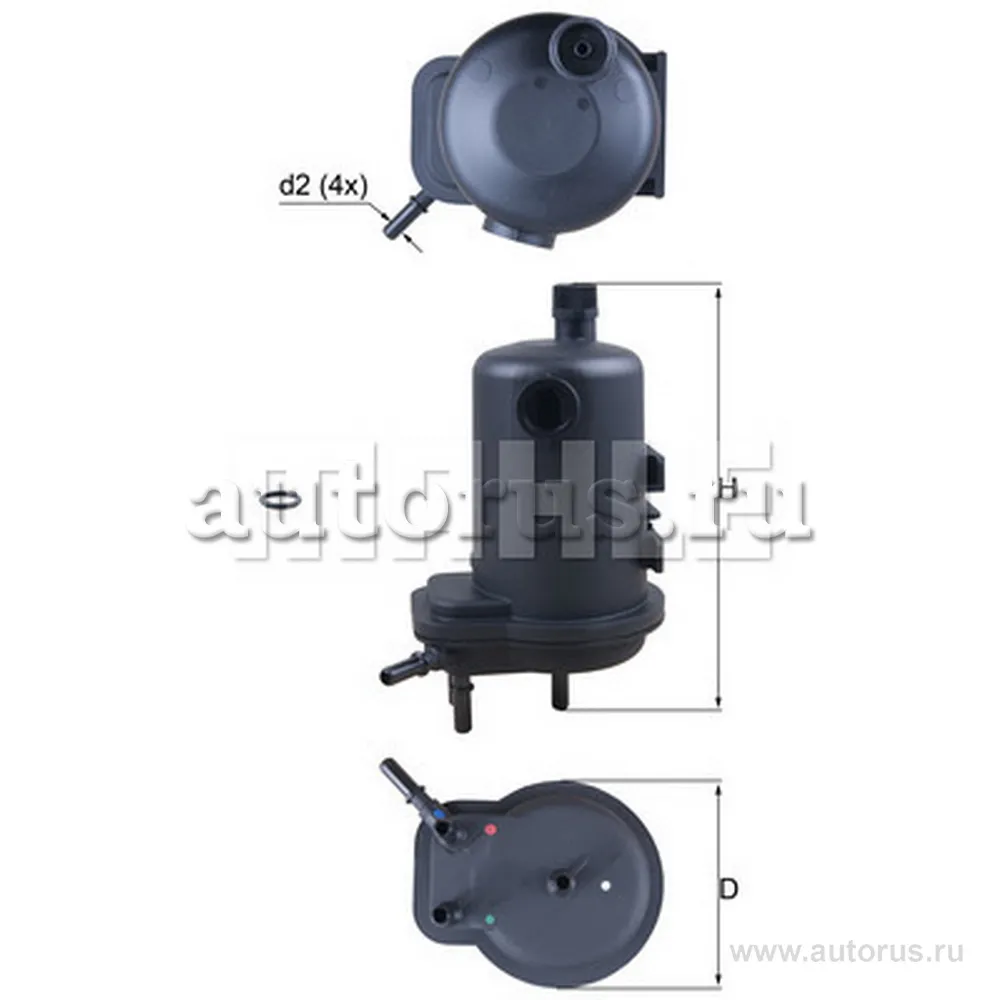 Фильтр топливный KNECHT/MAHLE KL 633 D