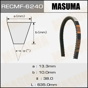 Ремень клиновый рк.6240, 13x635 для рк.6240, 13x635 мм MASUMA 6240