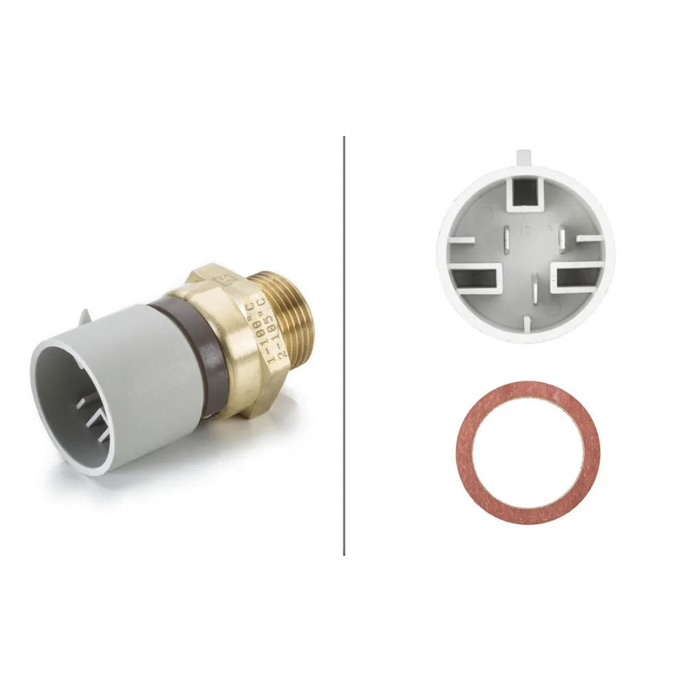 Термовыключатель, вентилятор радиатора, white / страна пр-я IT / HELLA 6ZT007837081