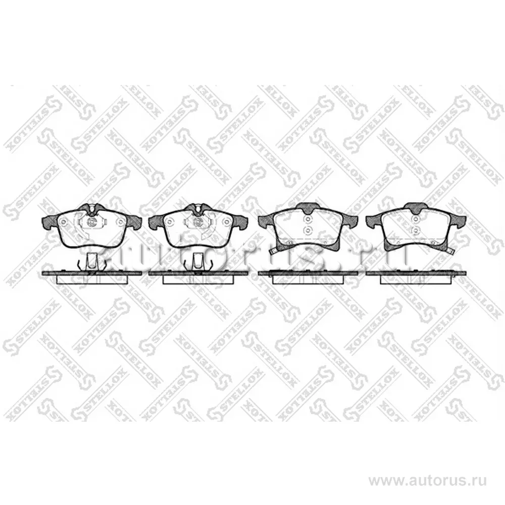 Колодки дисковые п. Opel Meriva 1.4-1.7DTi 03> STELLOX 1047 002-SX