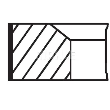 Кольца поршневые D81X1.2X1.5X2 0.5 (1) VW GOLF PASSAT 1.6 94 MAHLE / KNECHT 03301N2