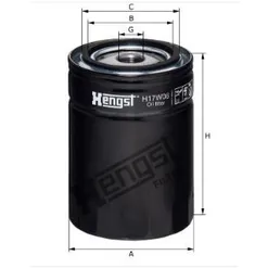 Фильтр масляный HENGST H17W06