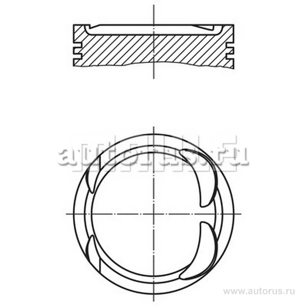 Пopшeнь KNECHT/MAHLE 001PI00163000