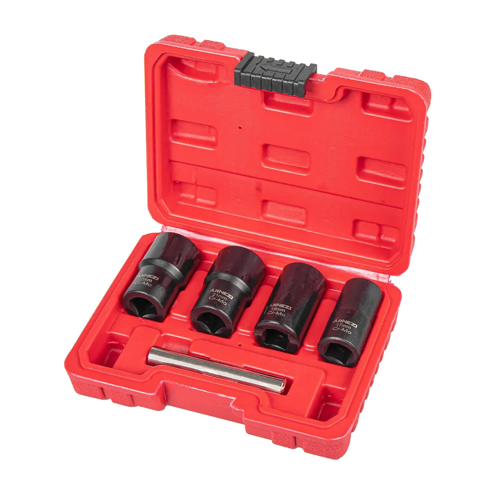 Набор головок 1/2 (экстракторов) для поврежденных гаек и болтов, 5 пр. (CR-MO) ARNEZI R5304012