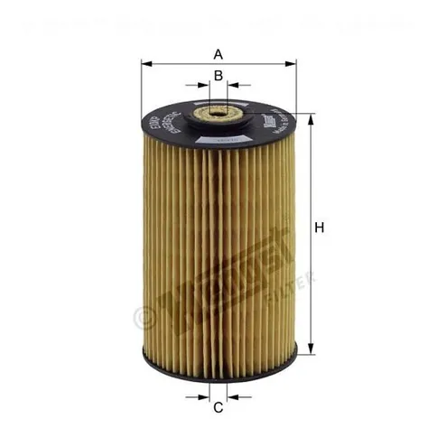 Фильтр топливный DEUTZ, MERCEDES, ATLAS-COPCO F2L912/F6L413V/F2L912/F6L514/Бумажный H146.0мм HENGST E10KPD10