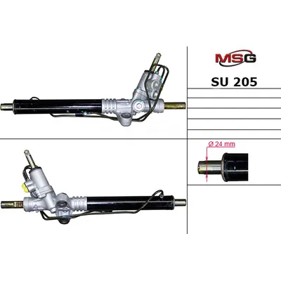 Рулевая рейка с ГУР новая SUBARU Impreza G12 2007-,SUBARU Legacy B13 2003-2009 MSG SU205