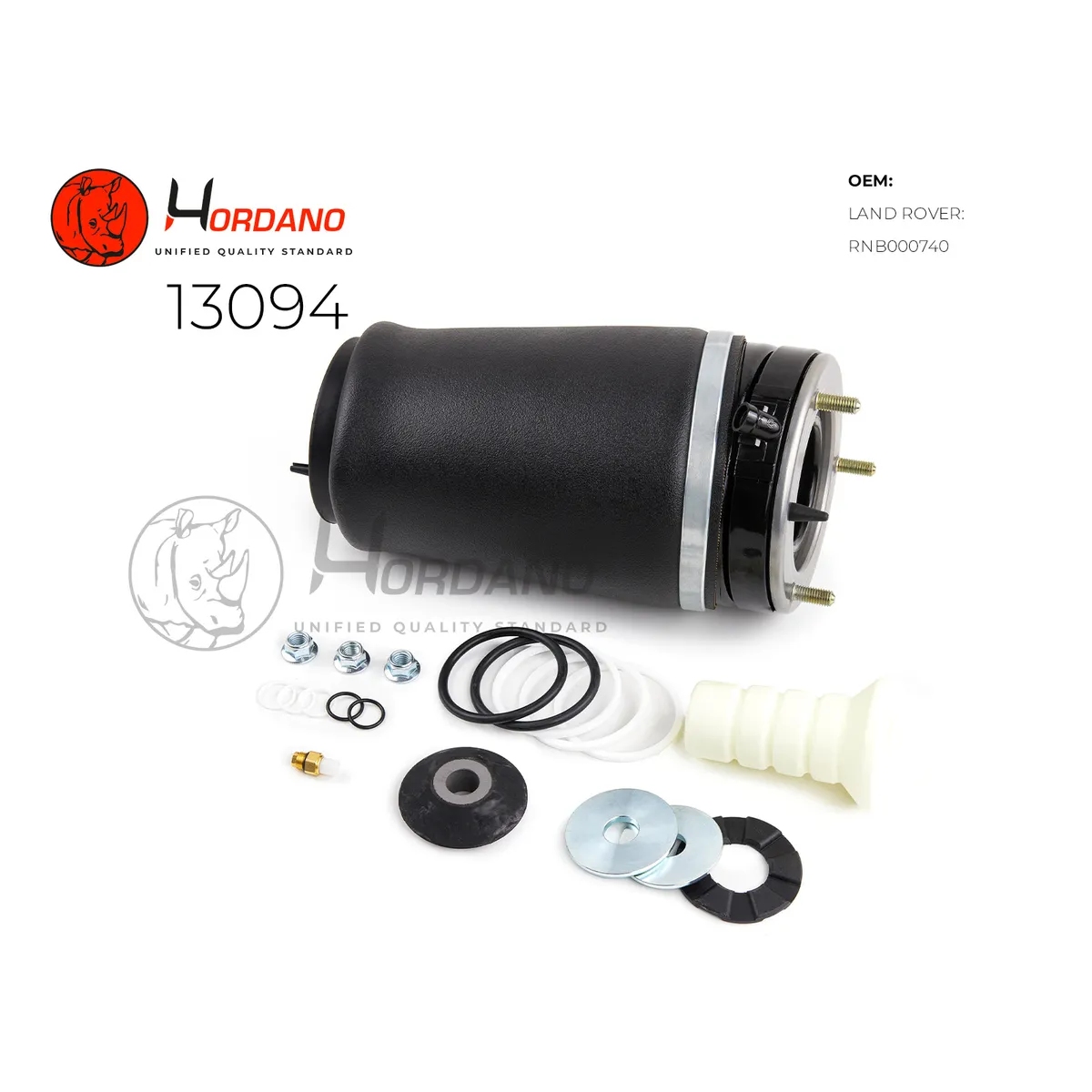 Передний правый пневмобаллон LAND ROVER Range Rover L322 (2002-2012) Hordano 13094