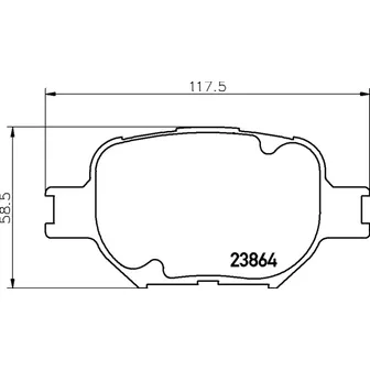 Колодки передние TOYOTA Corolla (E12)/Celica T23/Mark II/Opa NISSHINBO NP1021