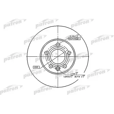 Диск тормозной передний FORD: GALAXY 95-, SEAT: ALHAMBRA 96-, VW: S PATRON PBD2776