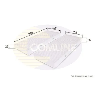 ФИЛЬТР САЛОНА NIS NAVARA D40M/PATHFINDER R51M 2.5DCI 05.01- COMLINE EKF221