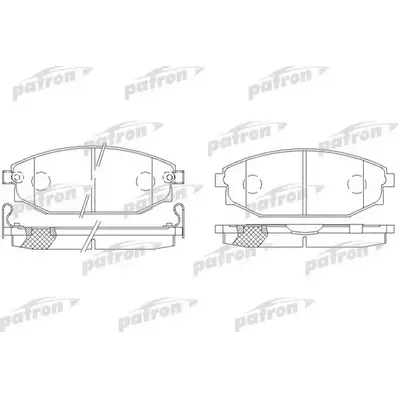 Колодки тормозные дисковые передн HYUNDAI: GALLOPER II 98-, MITSUBISHI: GALL PATRON PBP1671