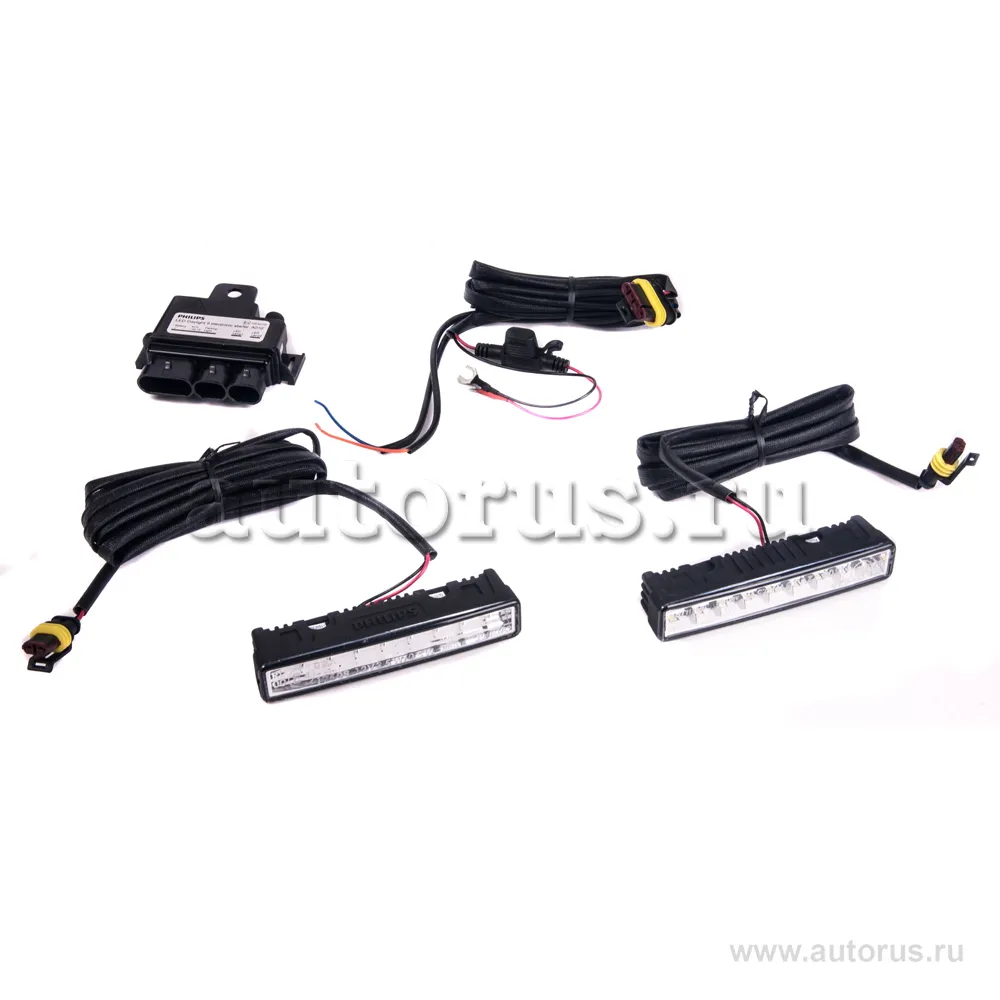 Дневные ходовые огни LED DAYLIGHT9 12831 WLED 12V комплект PHILIPS 12831WLEDX1