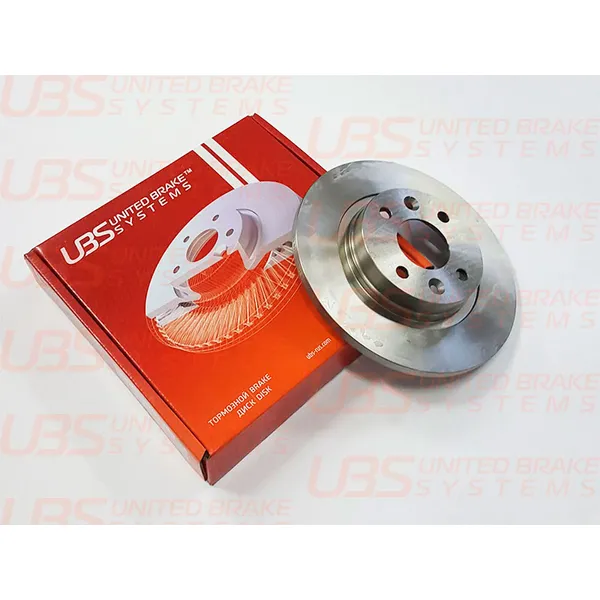 Диск тормозной для RENAULT LOGAN/SANDERO передний не вент., 1шт. UBS B2105001