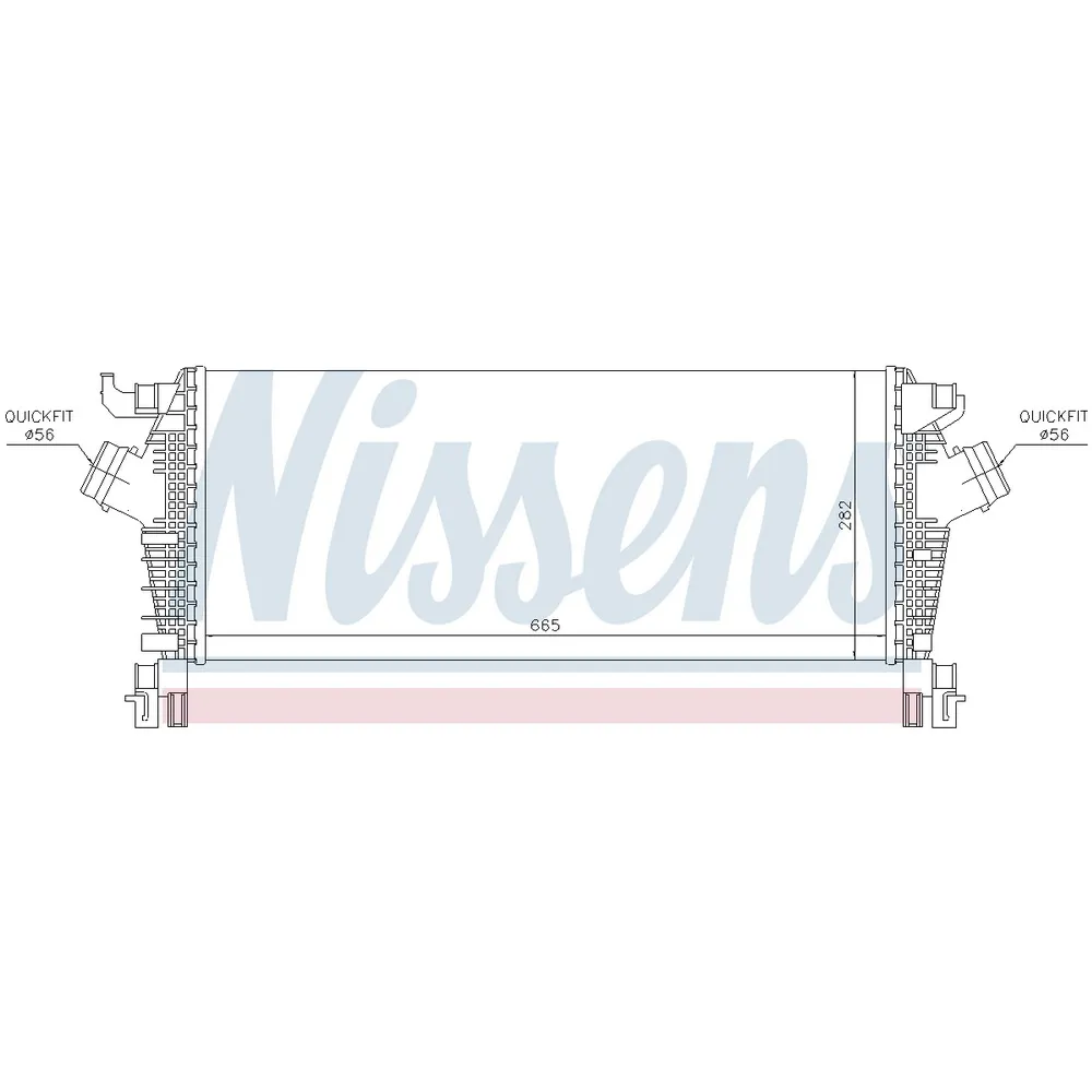 Интеркулер OPEL ASTRAJ/INSIGNIA/ZAFIRA C 1.6T 09- NISSENS 96463