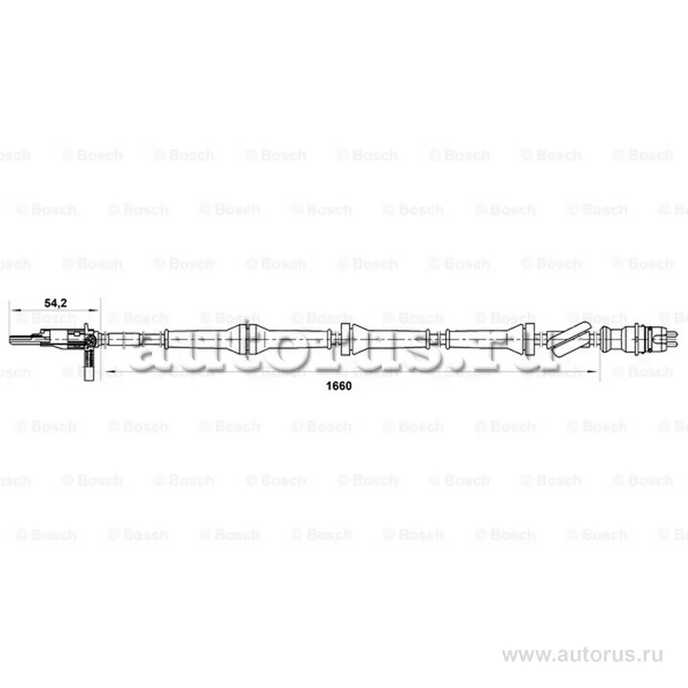 Датчик вращения колеса зад.[ABS] BOSCH 0265007071