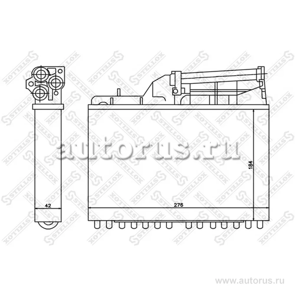 Радиатор печки BMW E34 1.8-4.0/2.5TD 88-97 STELLOX 10-35041-SX