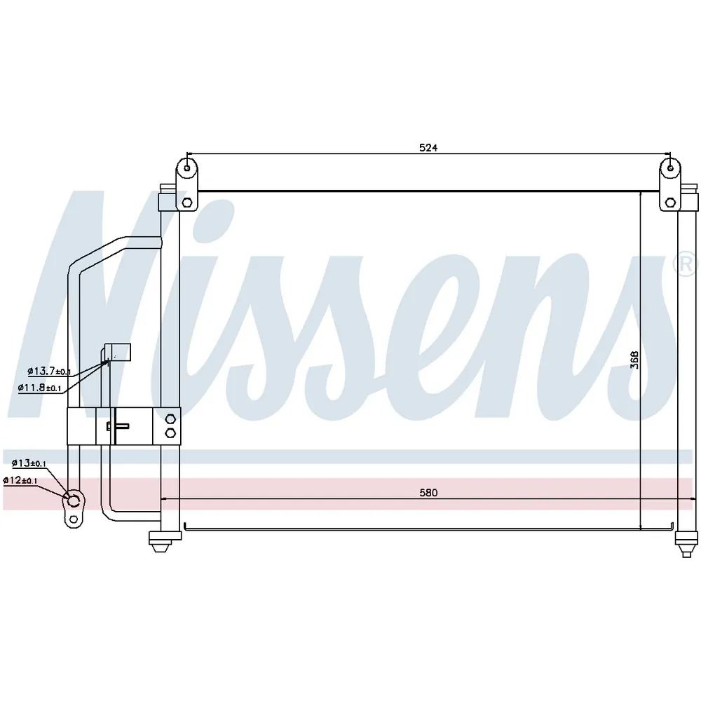 Радиатор кондиционера NISSENS 94412