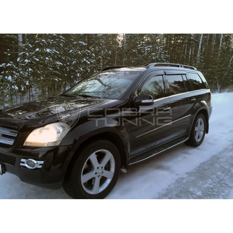 Дефлектора на окна Mercedes Benz GL-class (X164) 2006-2012 деф.окон Cobra Tuning M32306
