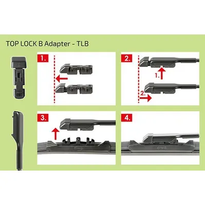 Адаптер дщеток 2 шт. в блистере (TOP LOCK B) HEYNER