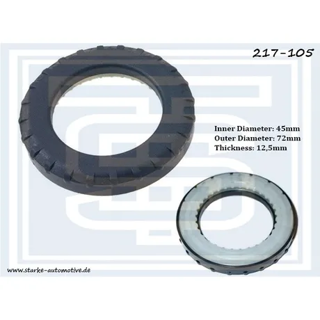 Подшипник опорный CHRYSLER VOYAGER IV передний 45x72x12,5mm STARKE 217-105