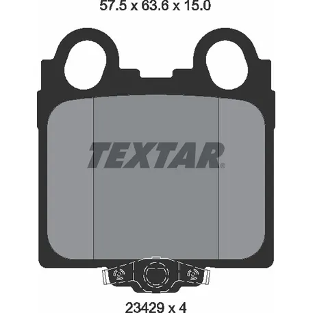 Колодки тормозные задние LEXUS TOYOTA TEXTAR 2342901