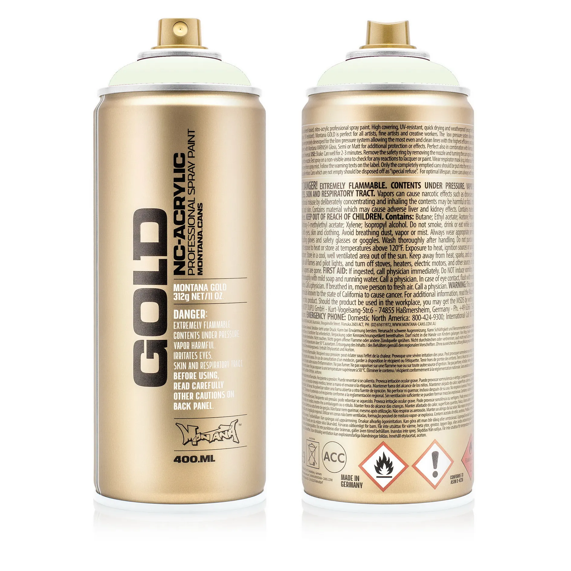 Краска GOLD малахит прозрачный MONTANA CANS G6100