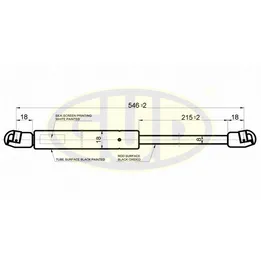 АМОРТИЗАТОР БАГАЖНИКА REN MEGANE II GRANDTOUR (KM0/1) 08/03- 500N L=546/215MM
