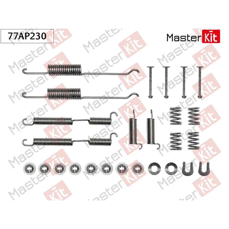 Комплект установочный барабанных колодок Daewoo KORANDO (KJ) 1999 - MASTERKIT 77AP230