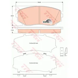 Колодки передние MAZDA CX-7 TRW GDB3471