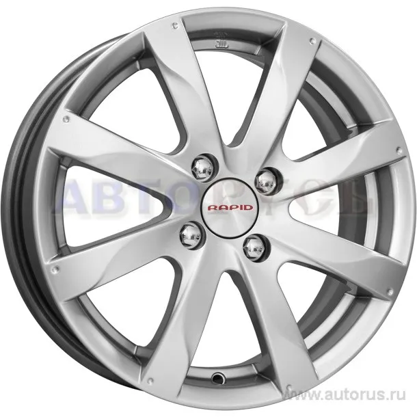 Диск литой R15 6J 4x100/54.1 ET48 КИК Джемини блэк платинум 11901