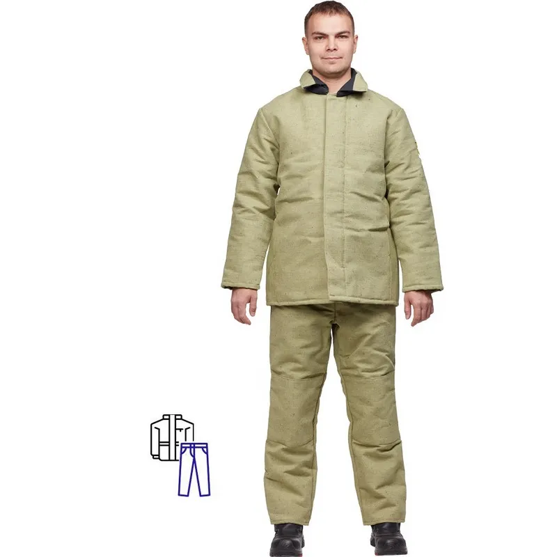 Костюм сварщика брезентовый утепл. кур/бр (модель КС02ПР) (56-58) 182-188 1021407