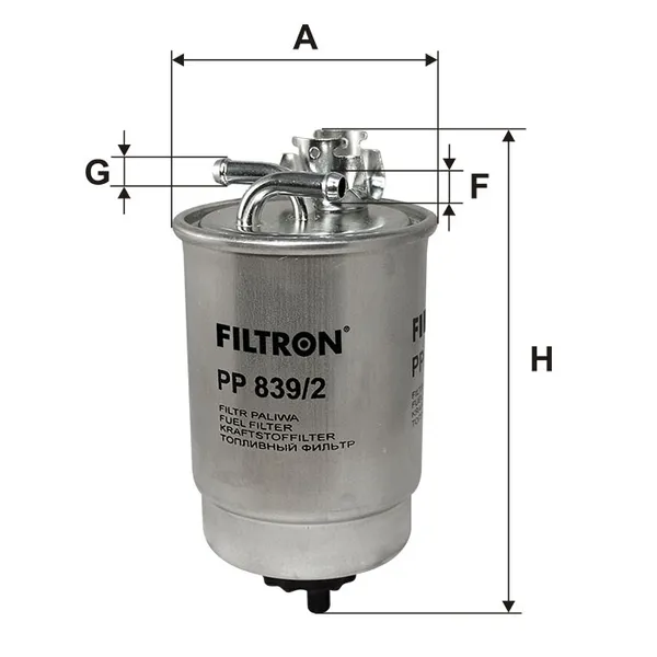 Фильтр топливный FILTRON PP839/2