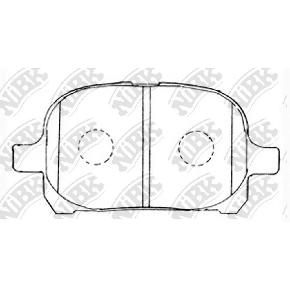 Колодки тормозные передние NIBK PN1401