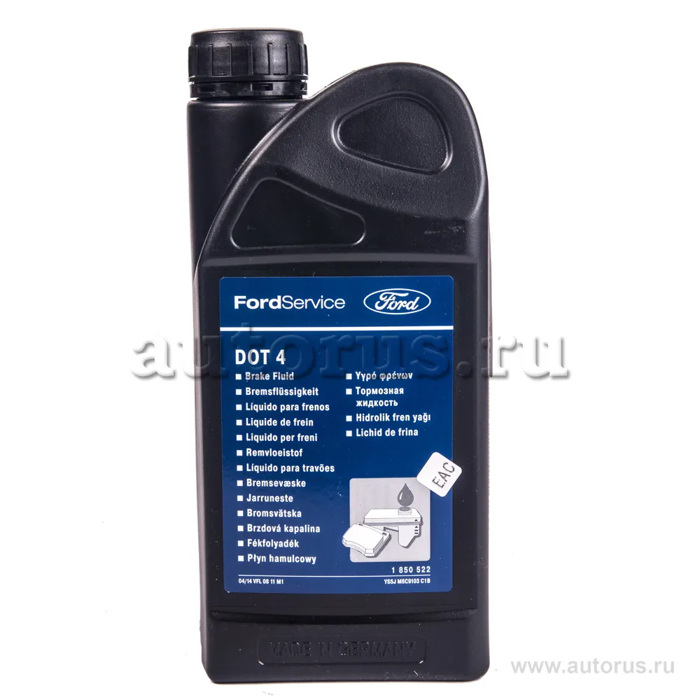 Жидкость тормозная FORD 2001 DOT4 1 л 1 850 522