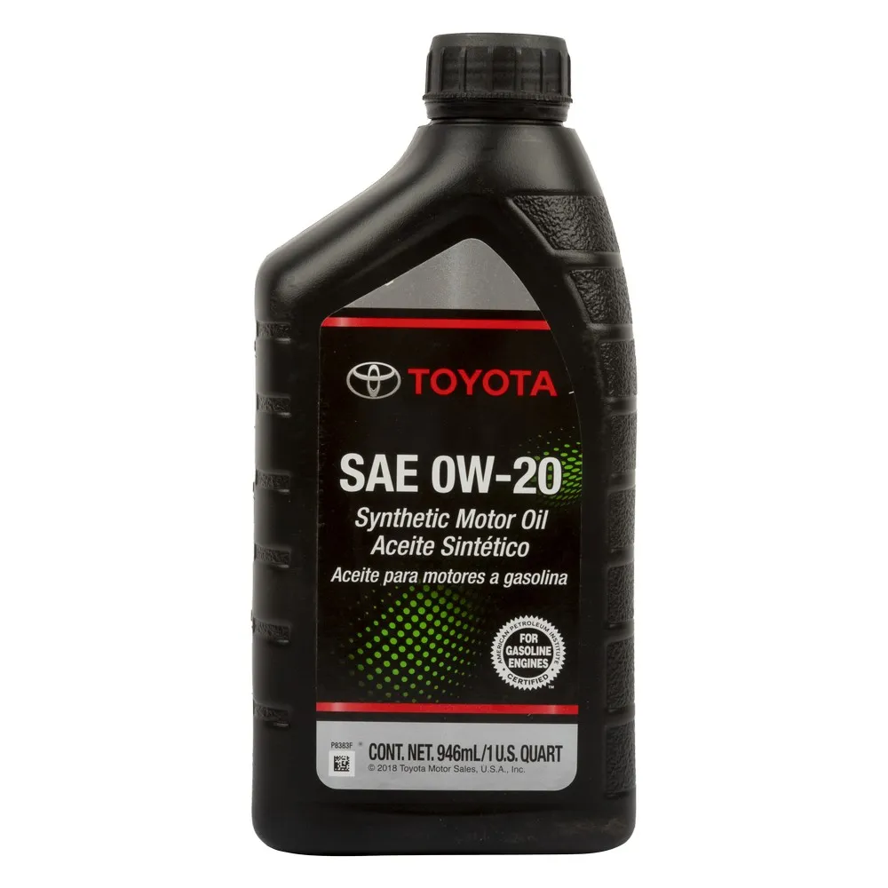 Масло моторное TOYOTA Motor Oil 0W-20 синтетическое 0,946 л 00279-0WQTE