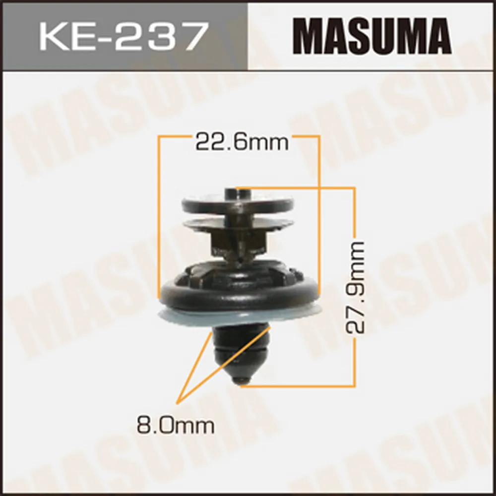 Клипса универс. 237-KE [уп.50] MASUMA KE-237