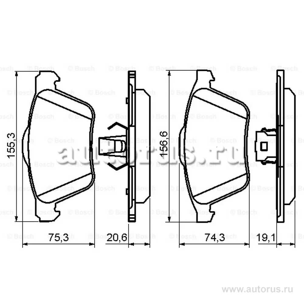 Колодки тормозные передние BOSCH 0 986 494 159