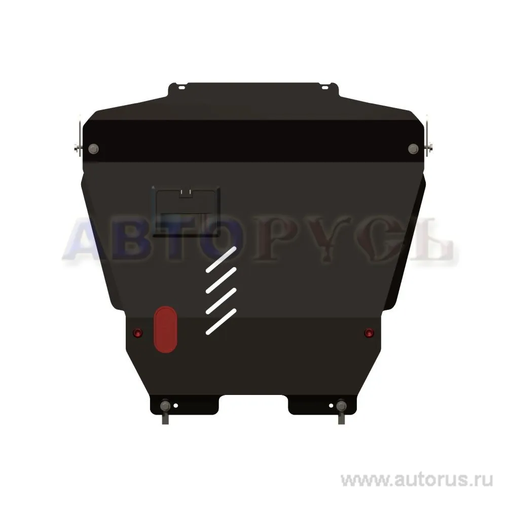 Защита картера двигателя и КПП Chevrolet Aveo, Шевроле Авео V-1,2 1,4, 2006-2008, Сталь 2 мм