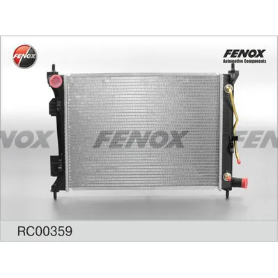 Радиатор охлаждения HYUNDAI SOLARIS 1.4, 1.6 10-, I20 1.4, 1.6 08-; KI FENOX RC00359