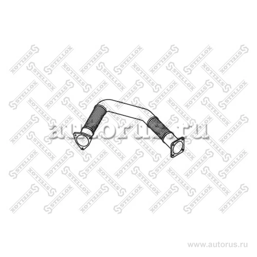 Труба глушителя с гофрами 2-изг.DAF F95 STELLOX 8203751_SX