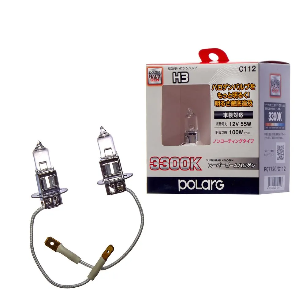 Лампа 12V H3 55W PK22s 3300K KOITO 2 шт. картон P0772C